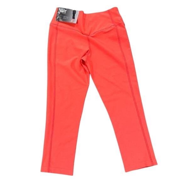 NWT Nike Dri-Fit Legend 2.0 Tight Fit Capri Leggings XS Coral Salmon Orange - Picture 5 of 5